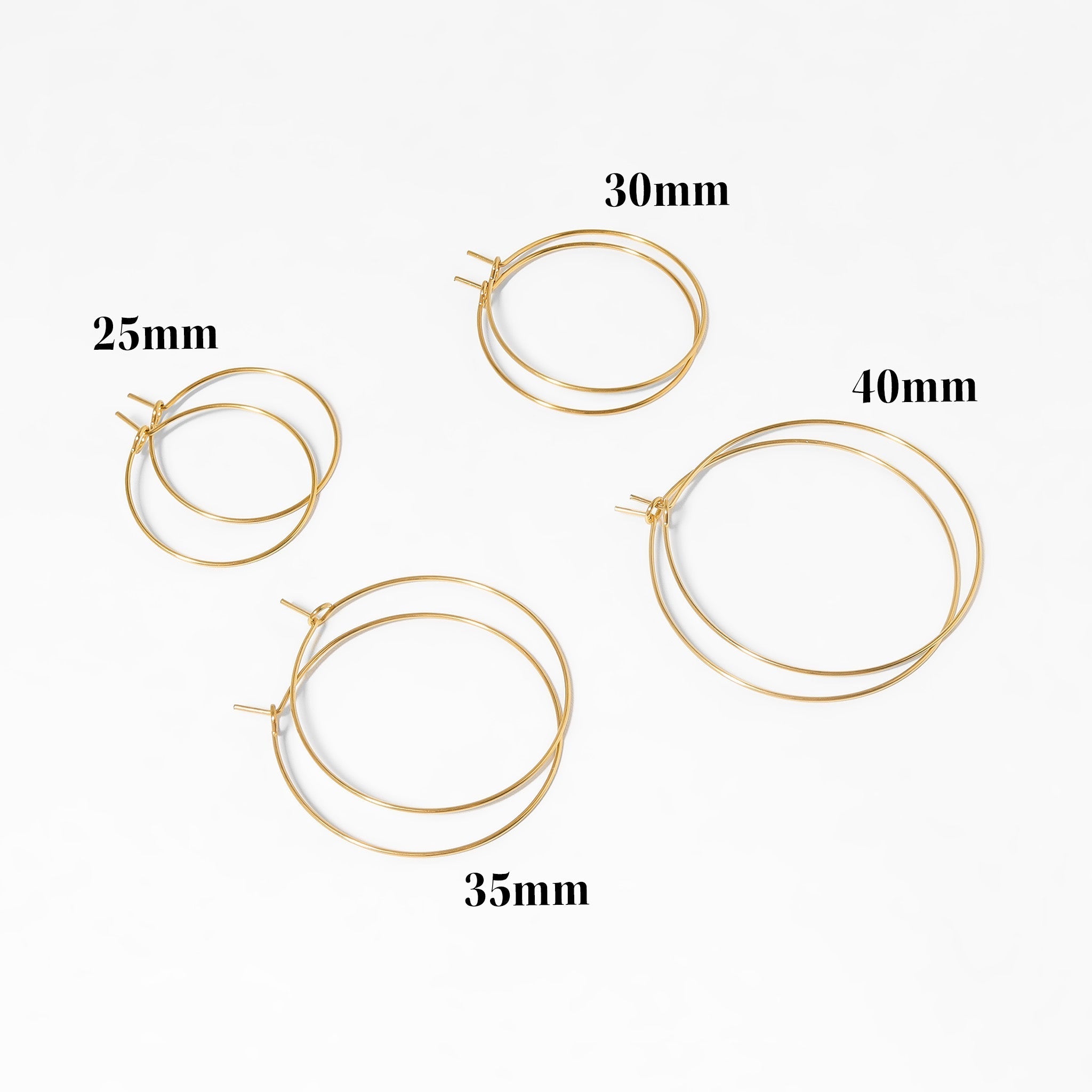 Wire Hoop Earrings