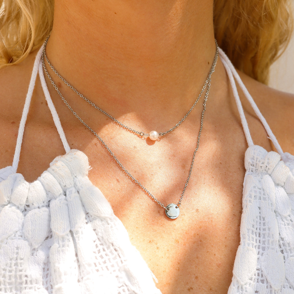 Pearl and Pendant Layered Necklace