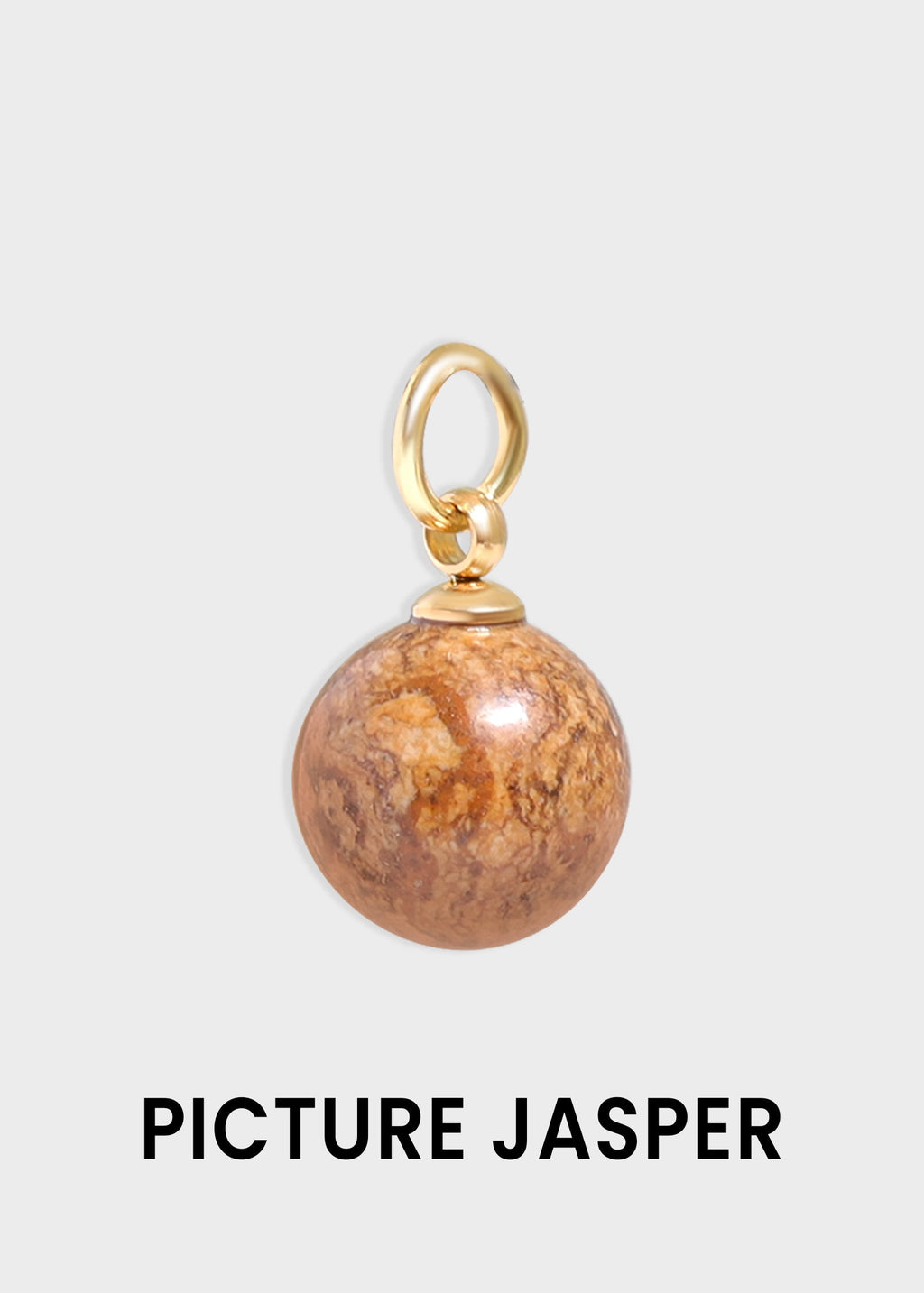 Semi Precious Natural Stone Charm