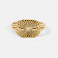 Sunburst Rectangle Ring