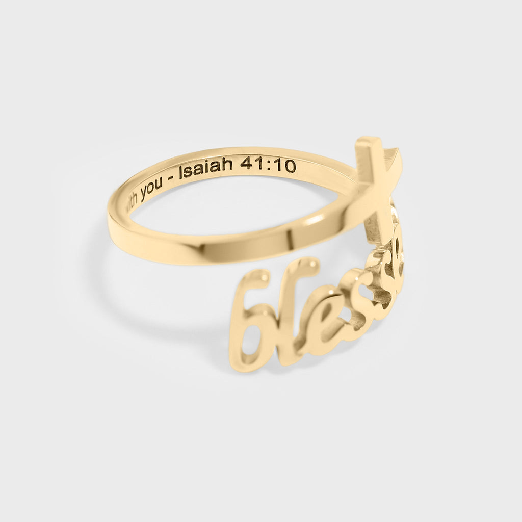 Adjustable Blessed Cross Ring