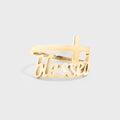 Adjustable Blessed Cross Ring