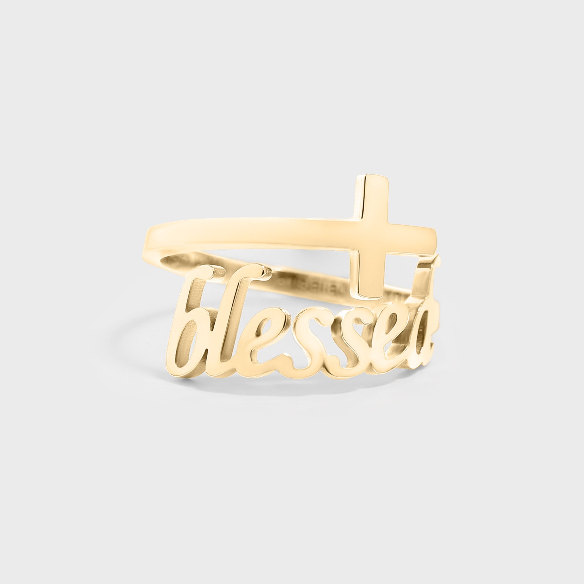 Adjustable Blessed Cross Ring