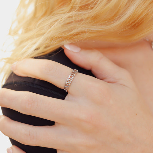"Amour" Stacking Ring
