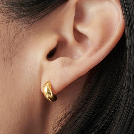 Noa Teardrop Studs in gold tone, product image 5