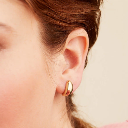 Noa Teardrop Studs in gold tone, product image 3
