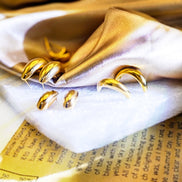 Noa Teardrop Studs in gold tone, product image 6