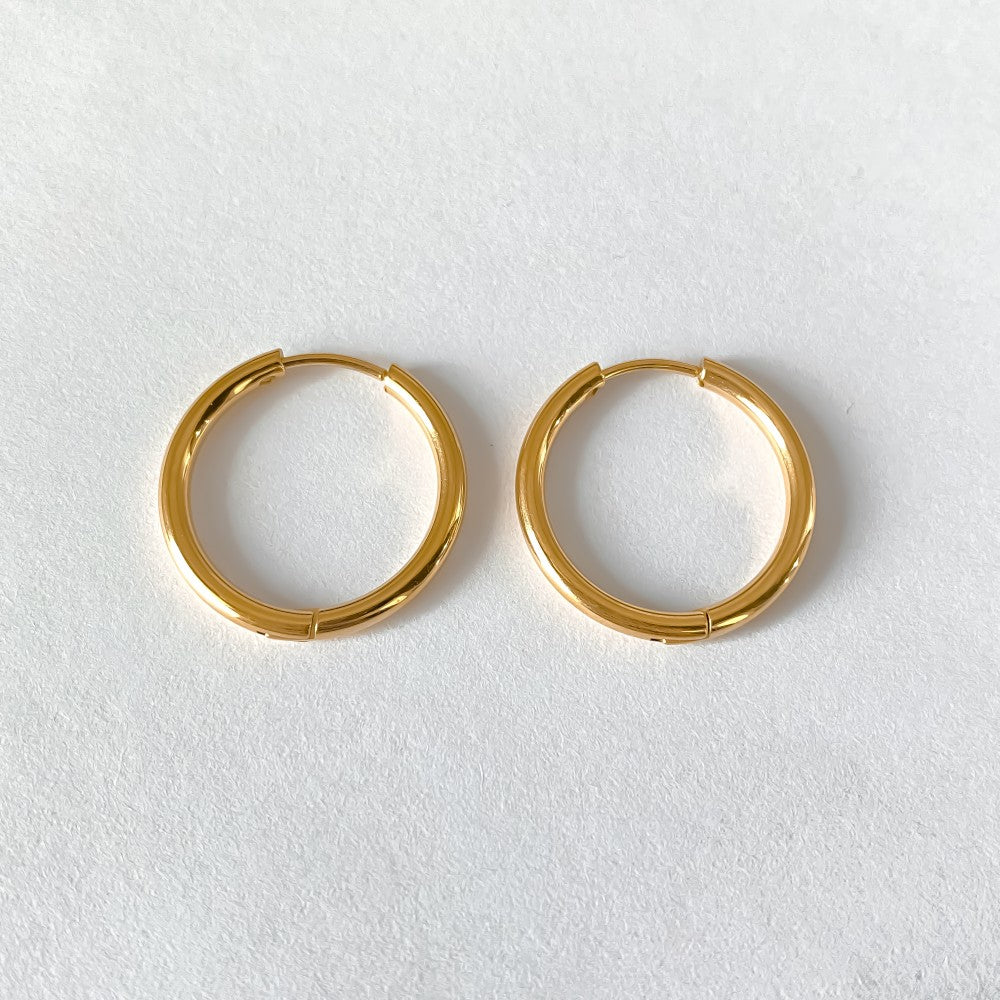 Celine Hoops in gold tone