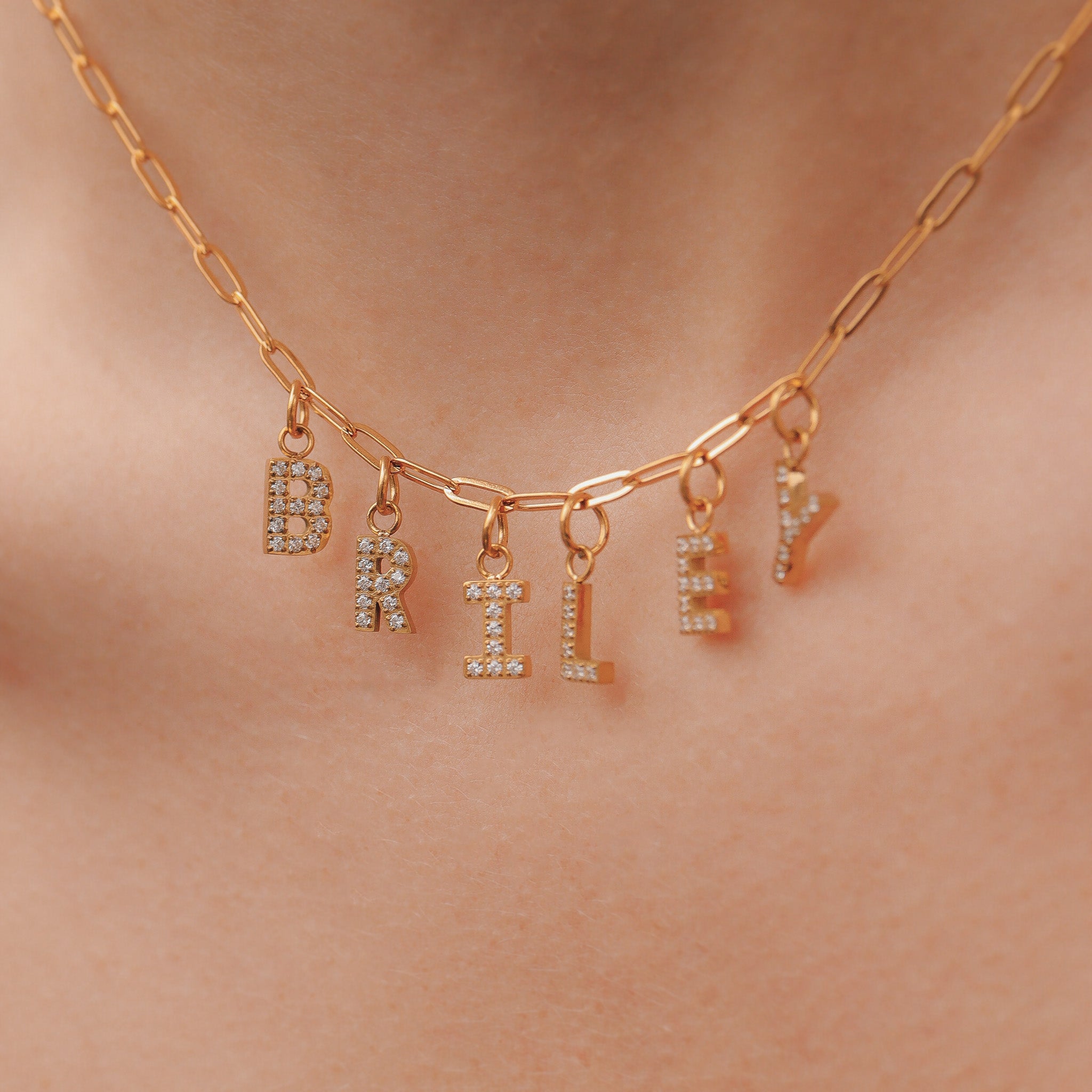 Gold Letter Charms