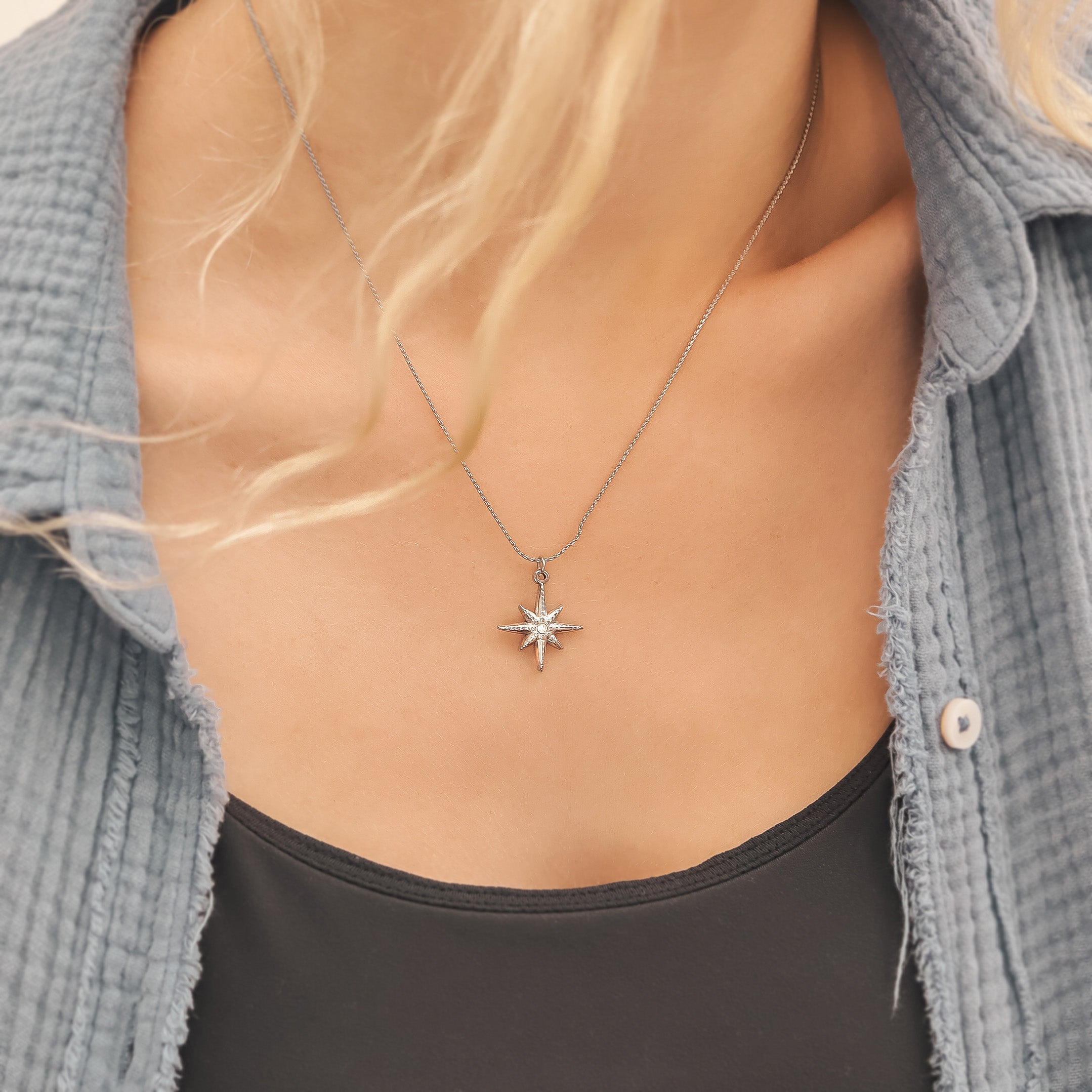 Compass Star Charm