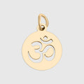 "Om" Symbol Circle Pendant