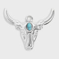 Turquoise Longhorn Charm