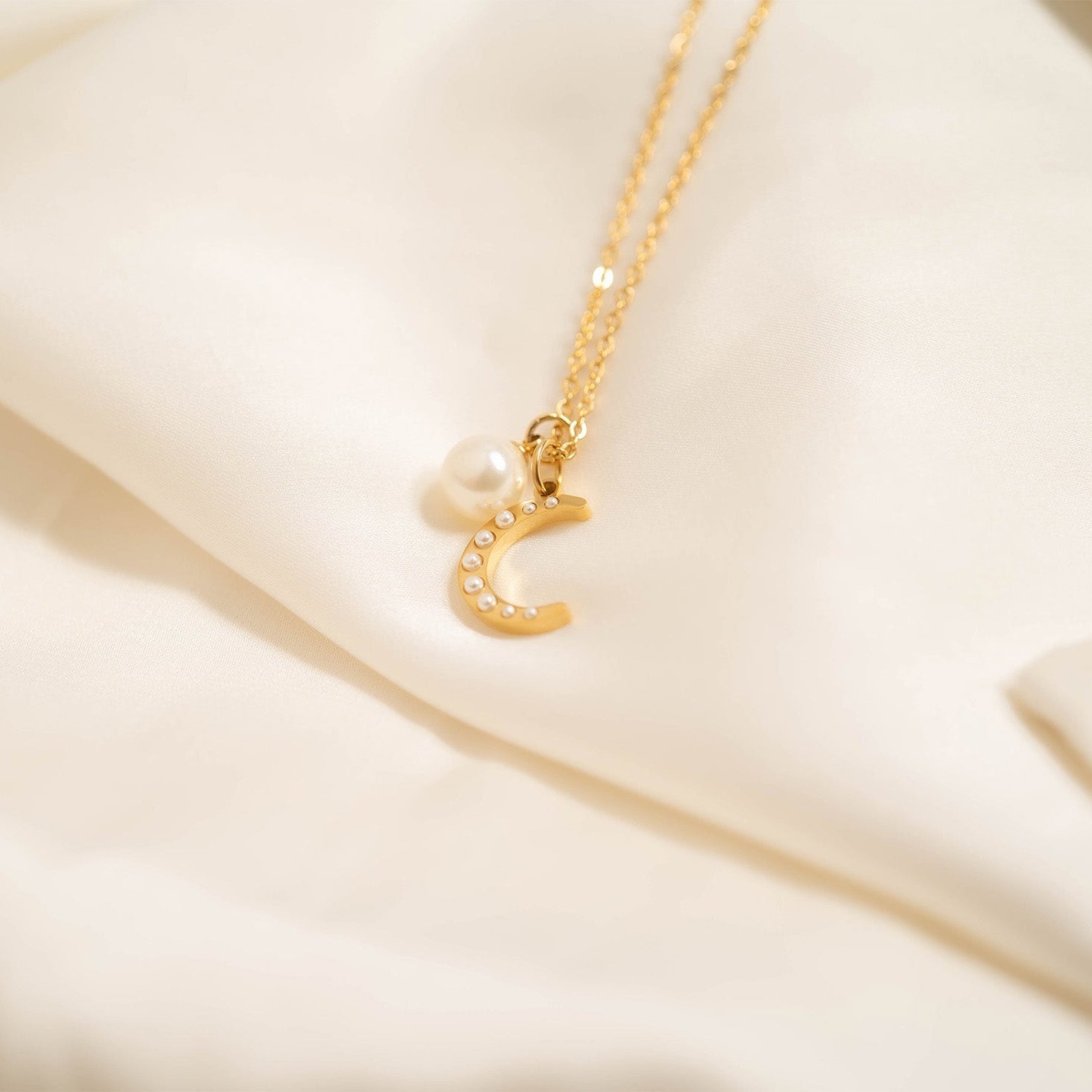 Pearl Moon Charm