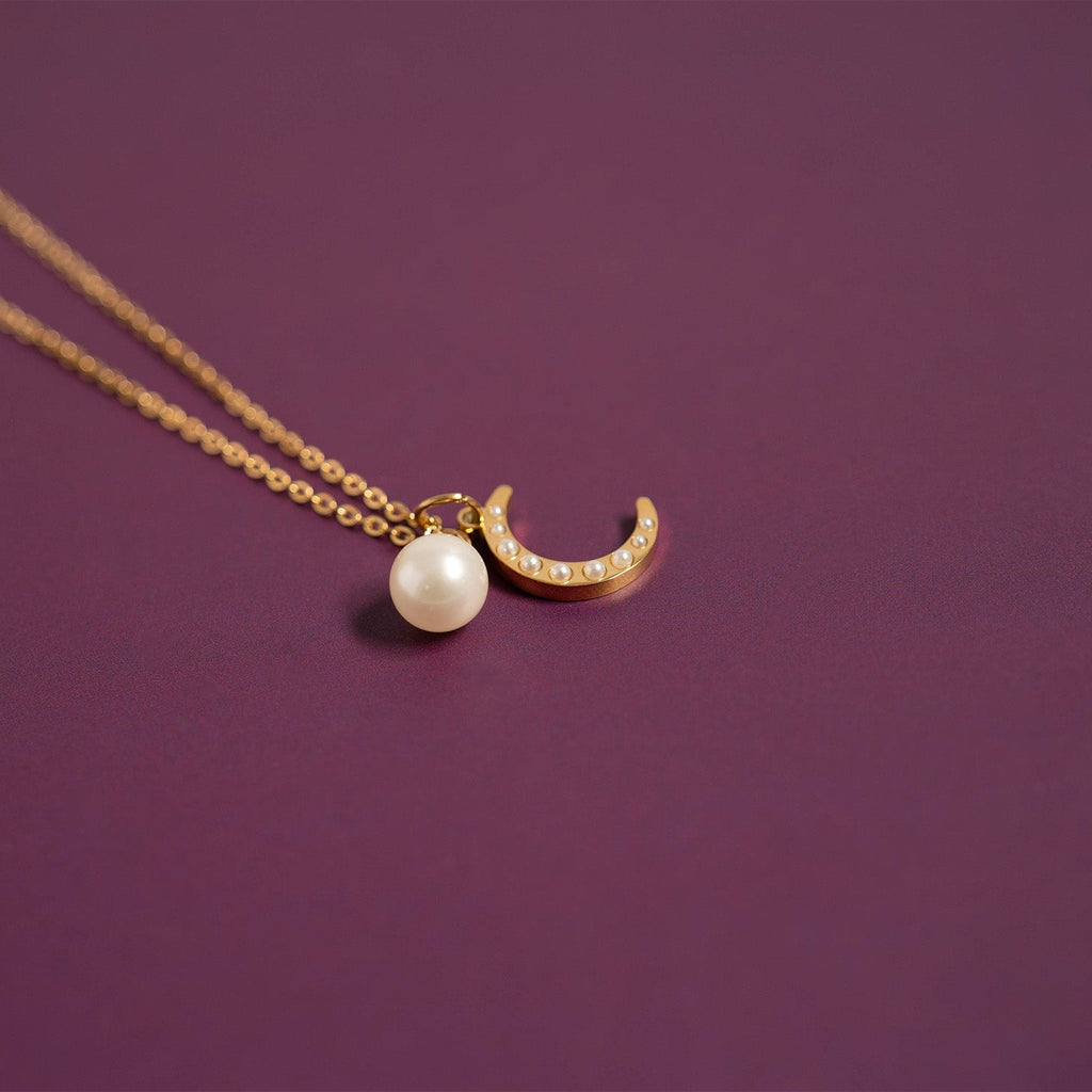 Pearl Moon Charm