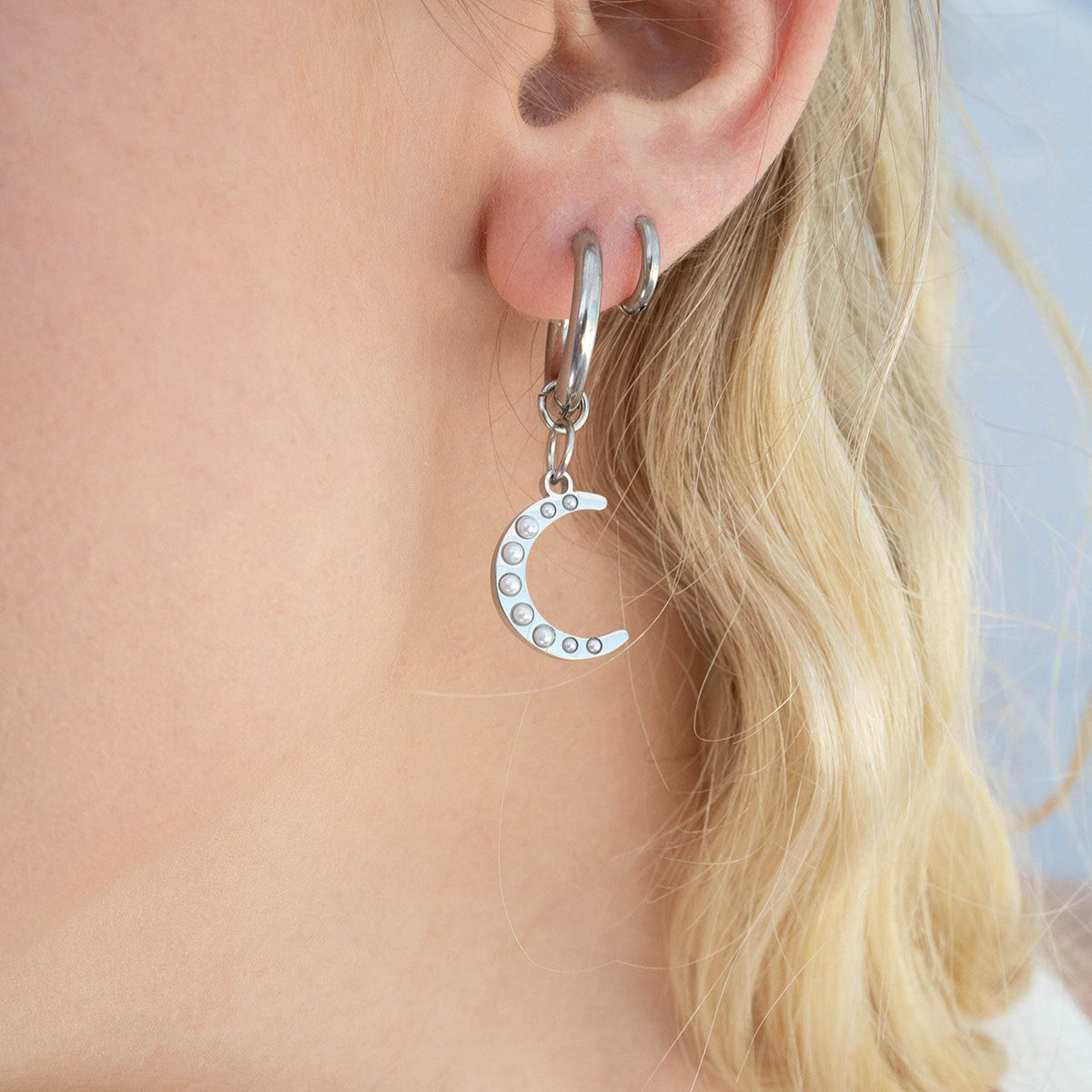 Pearl Moon Charm