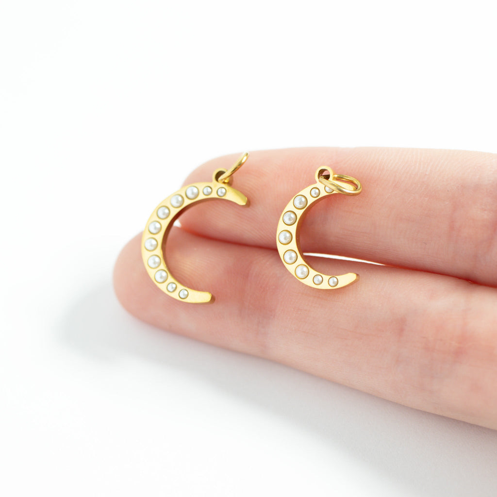 Pearl Moon Charm