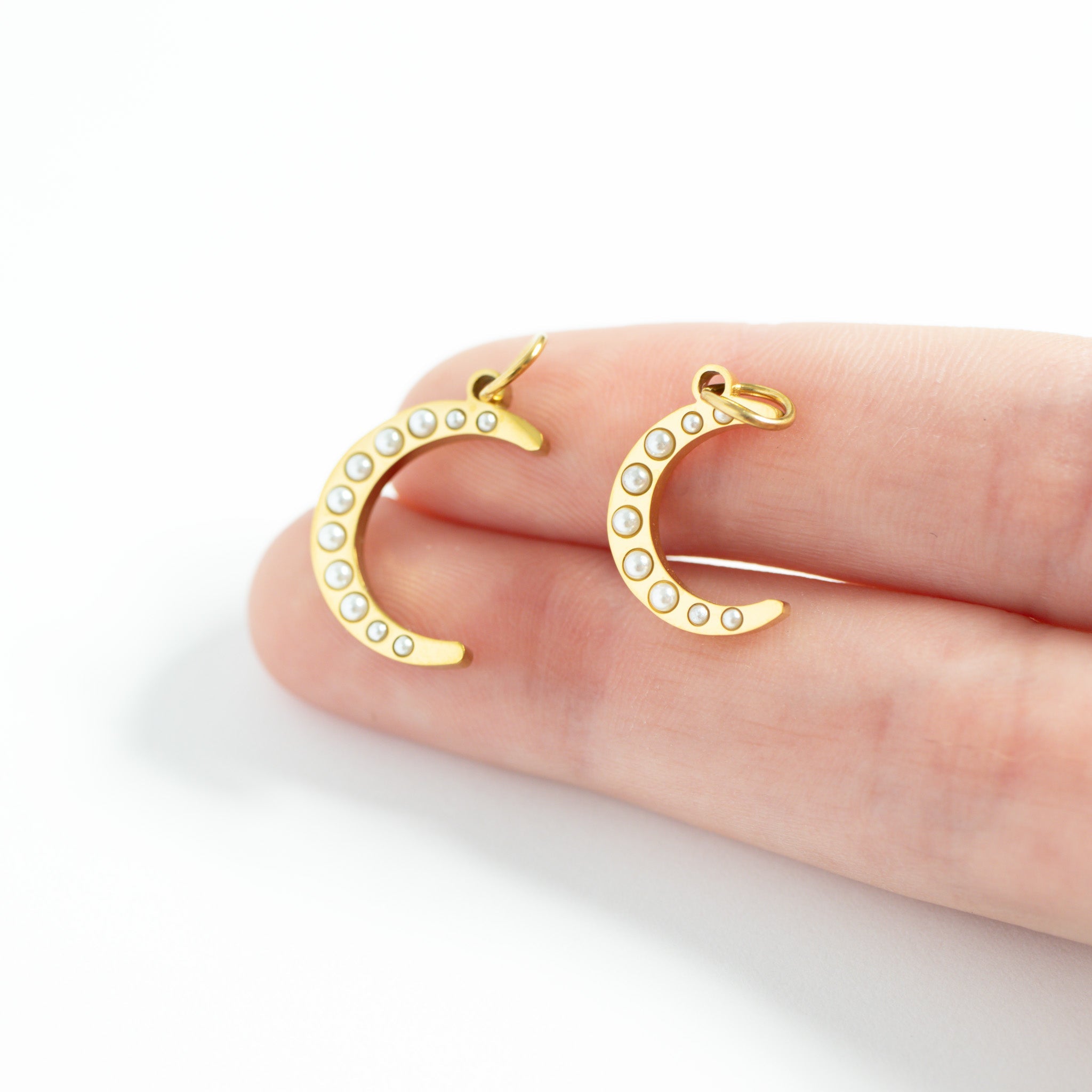 Pearl Moon Charm
