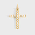 Pearl Cross Charm