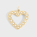 Pearl Heart Charm