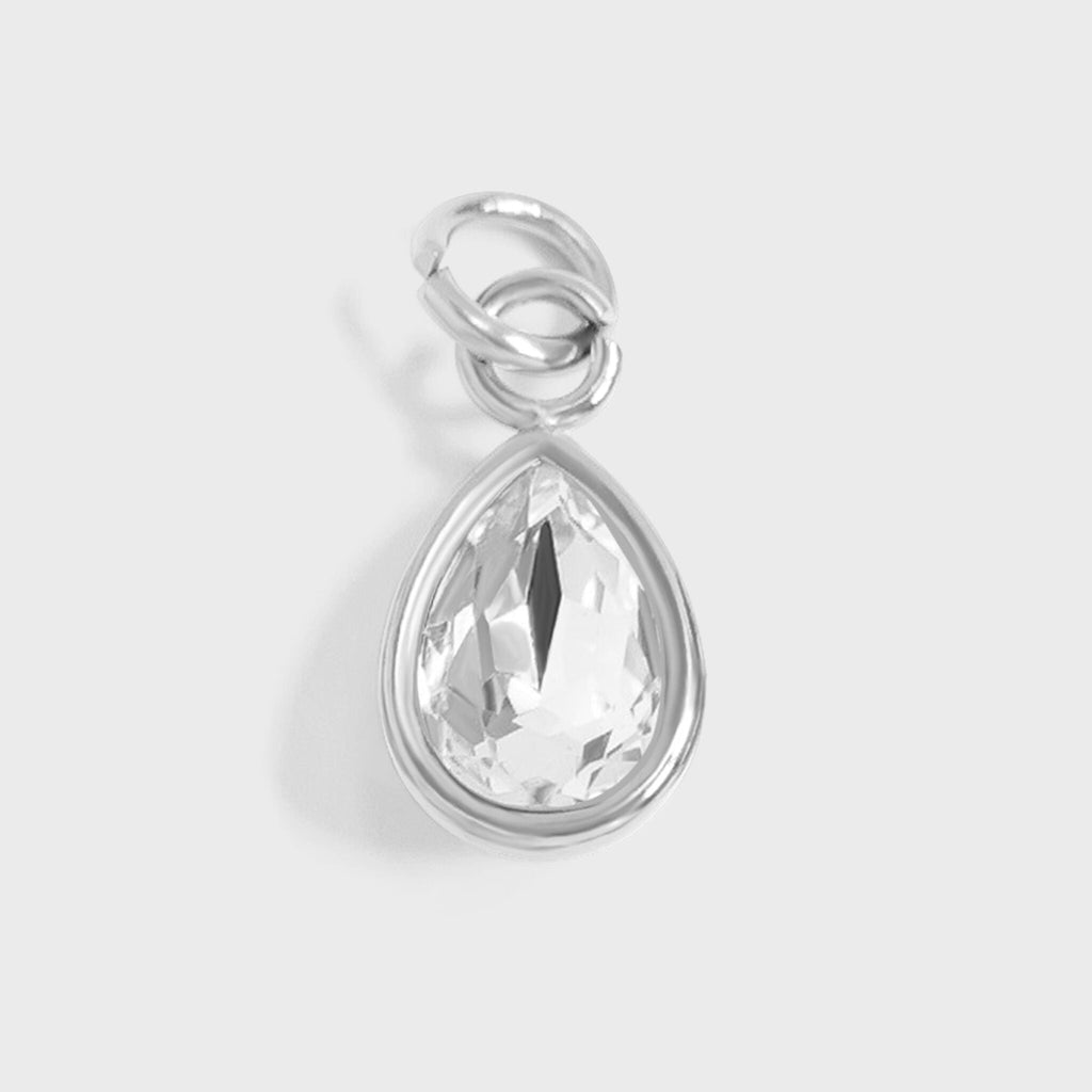 Teardrop Birthstone Charm