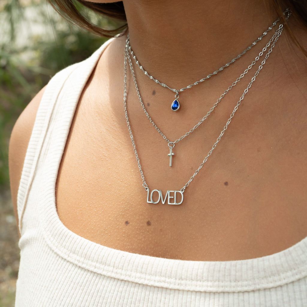 I am "Loved" Cross Charm Necklace
Success
