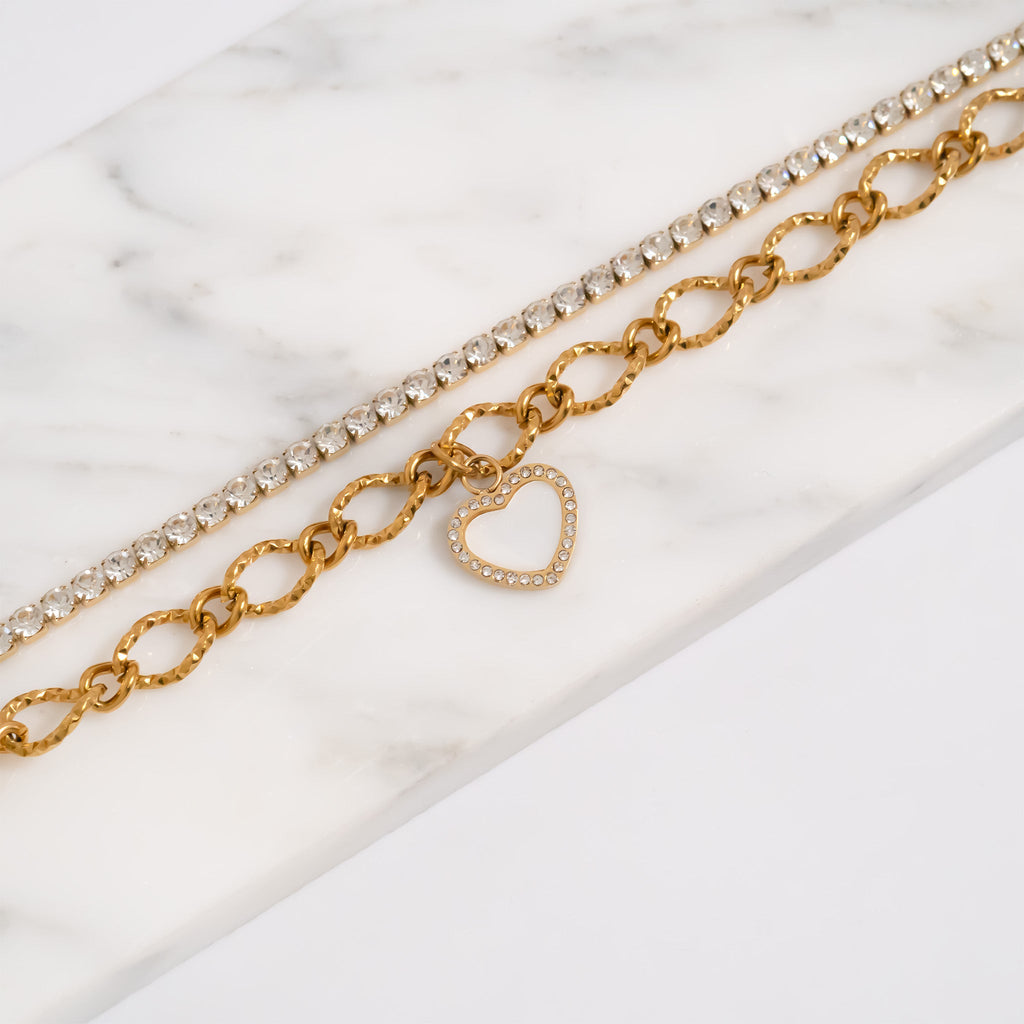 Pearl Heart Charm