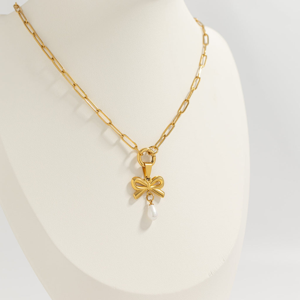Freshwater Pearl Bow Charm