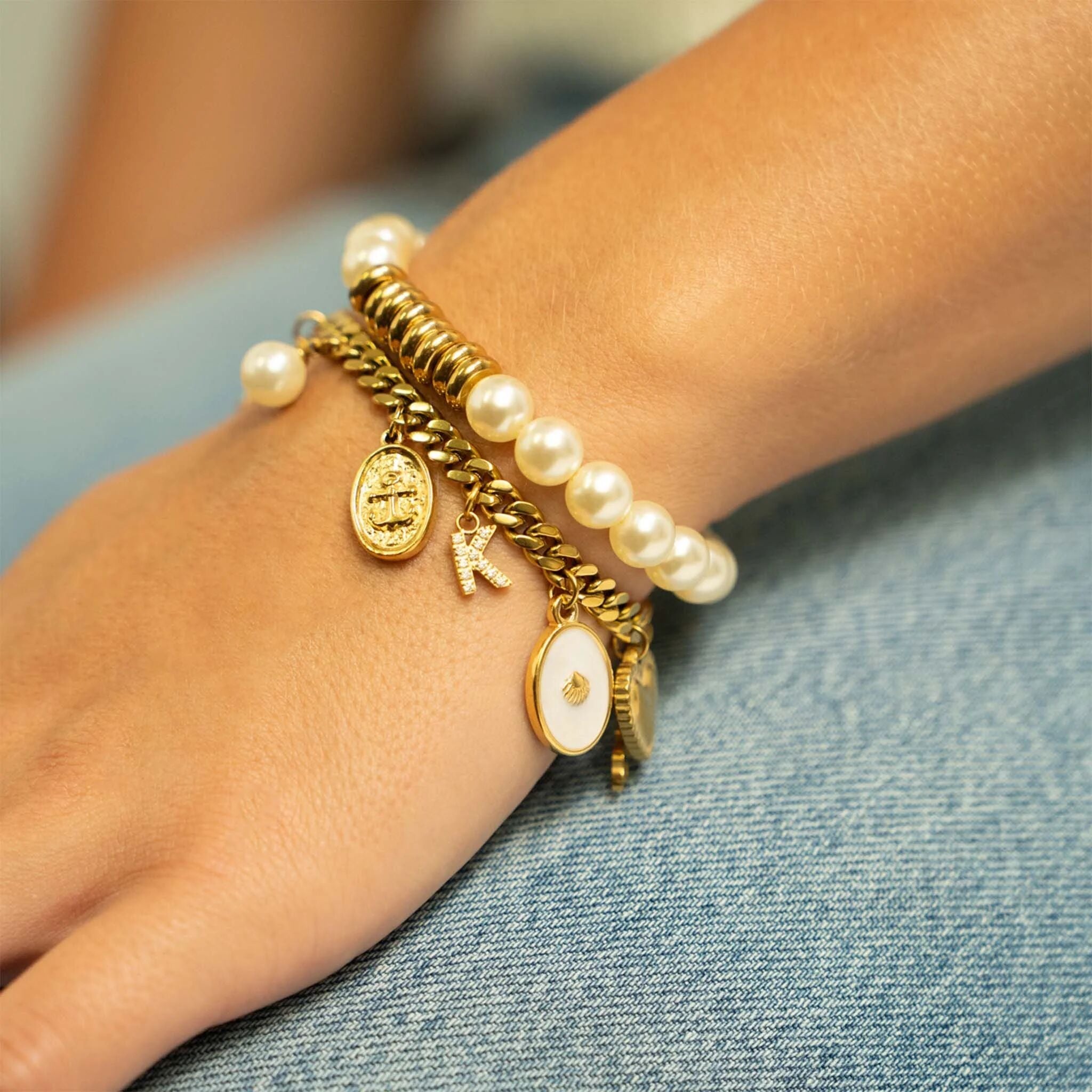 Oval Anchor Charm