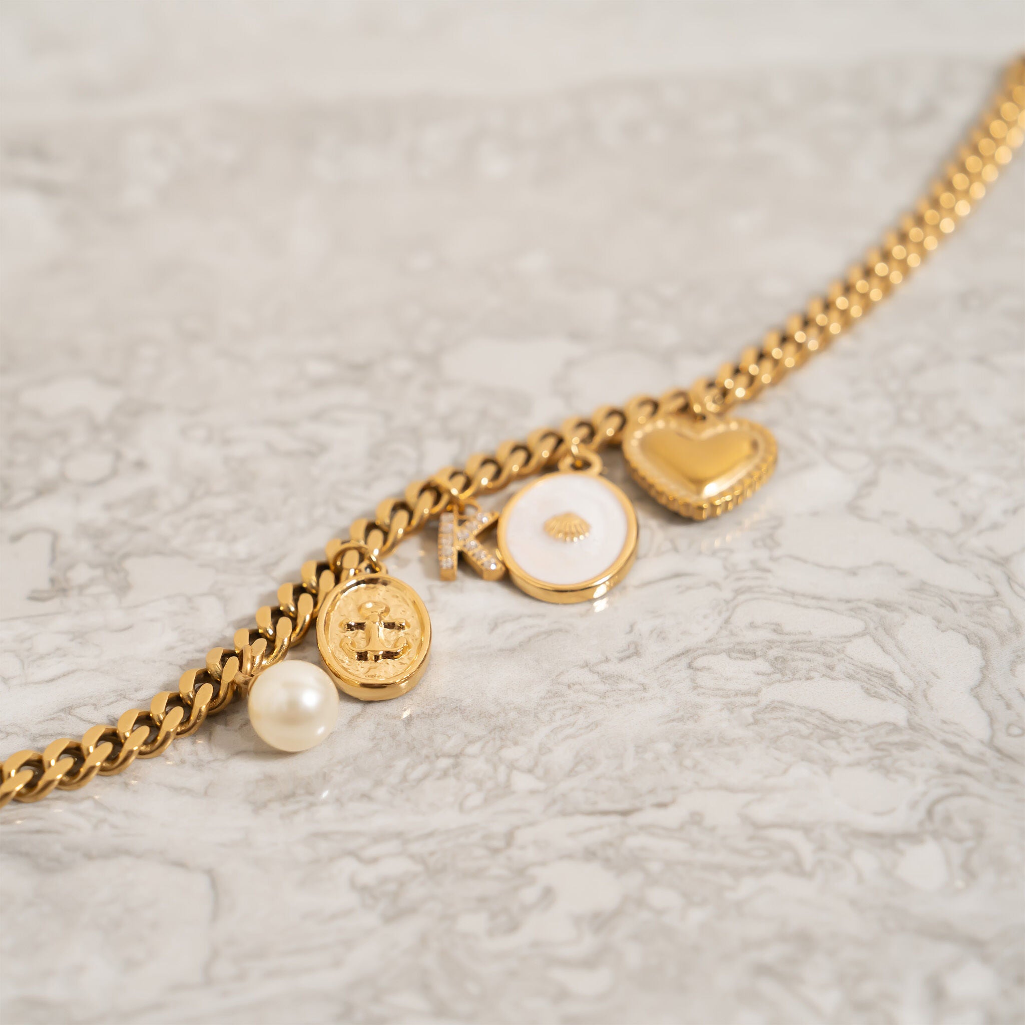 Oval Anchor Charm