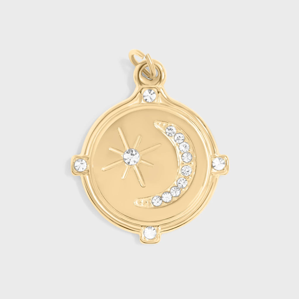 Stone Moon And Star Pendant
