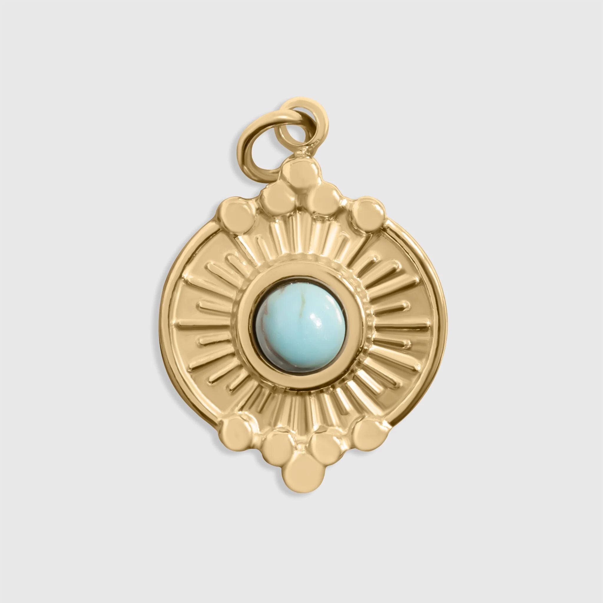 Turquoise Oval Charm