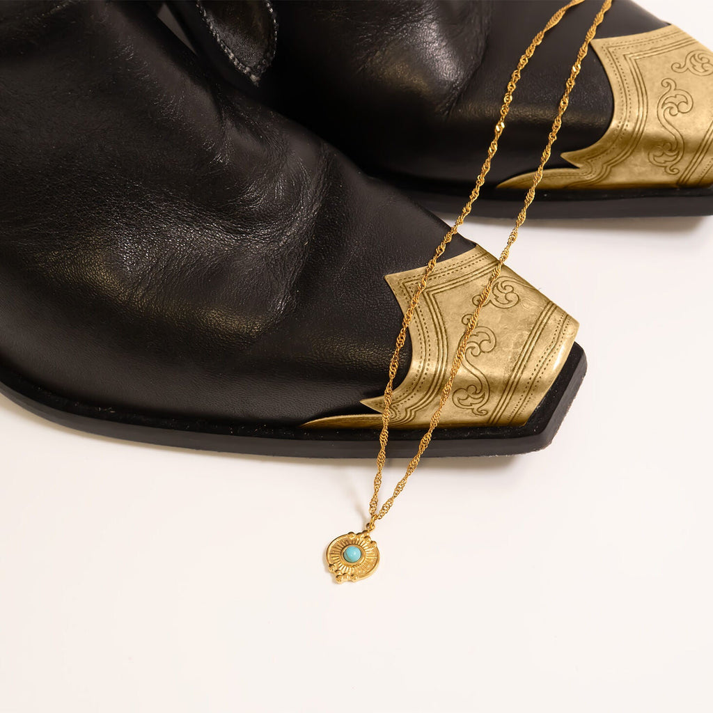 Turquoise Oval Charm