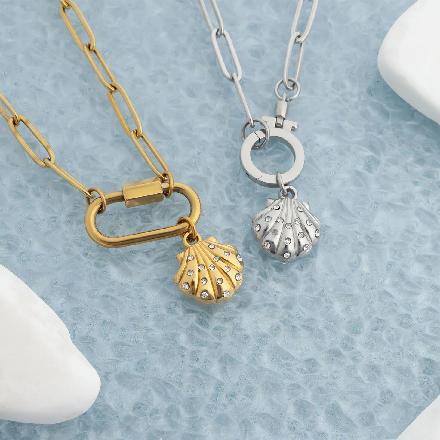 Stone Shell Charm