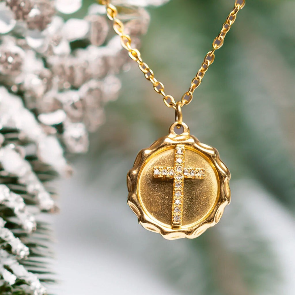 Stone Cross Pendant