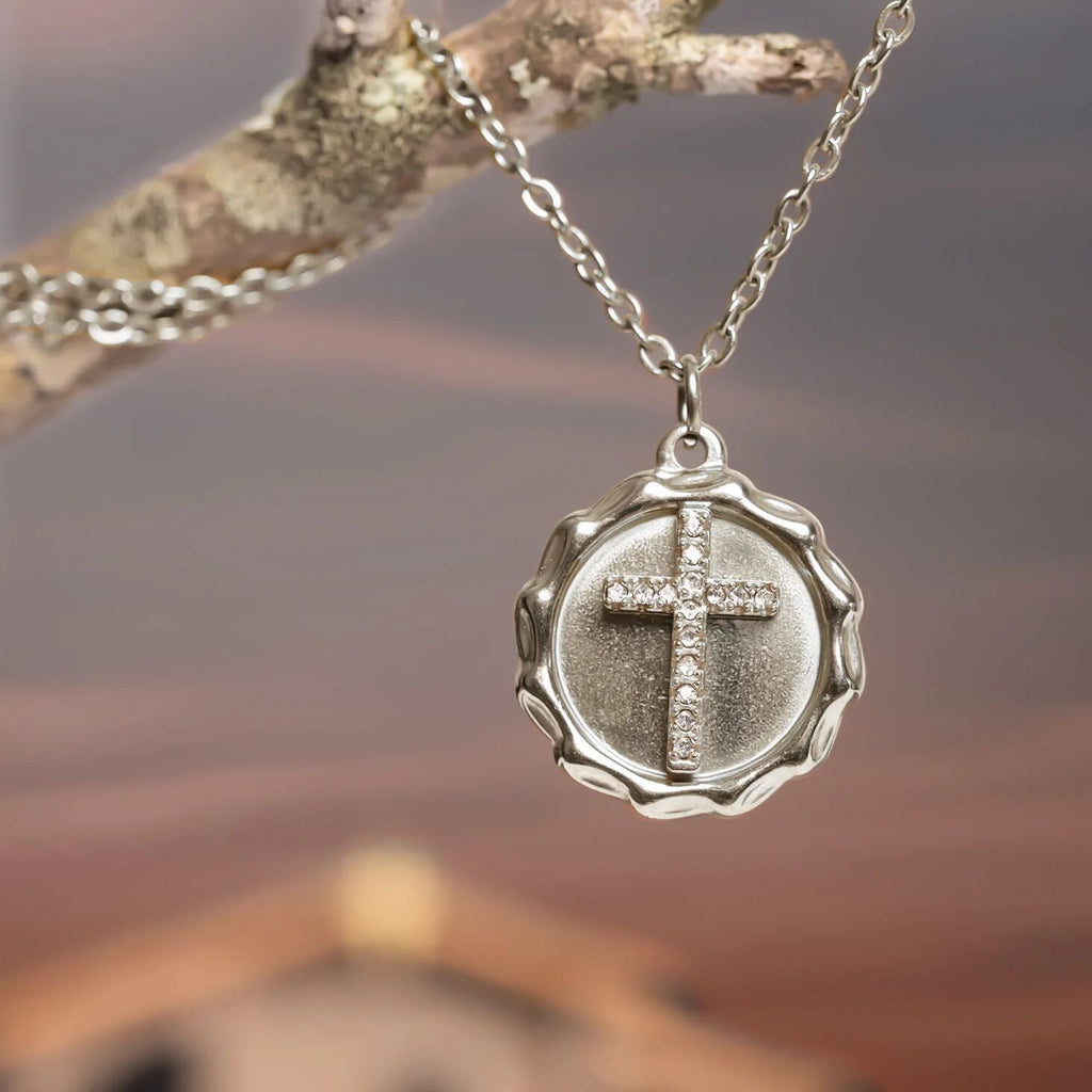 Stone Cross Pendant