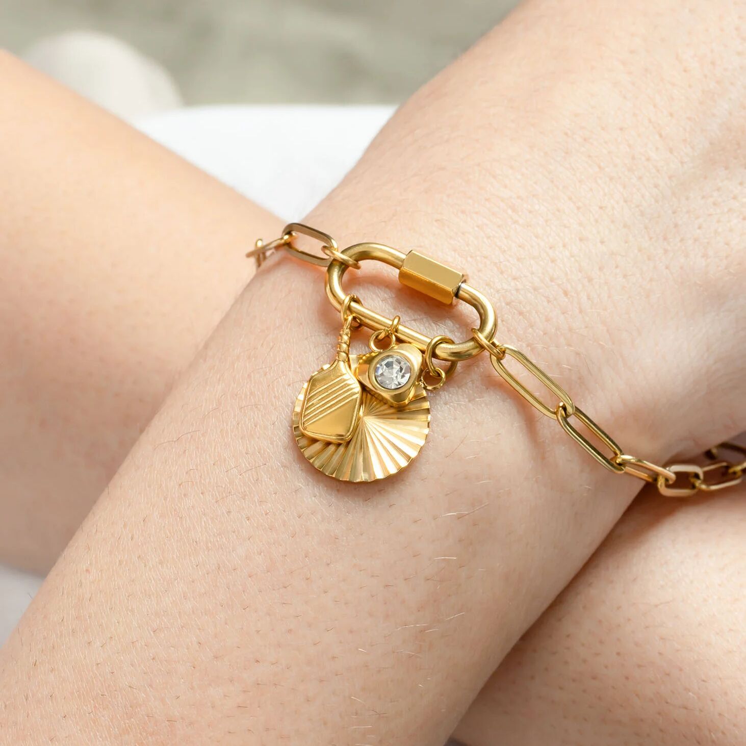 Round Sunburst Charm
