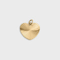 Sunburst Heart Charm