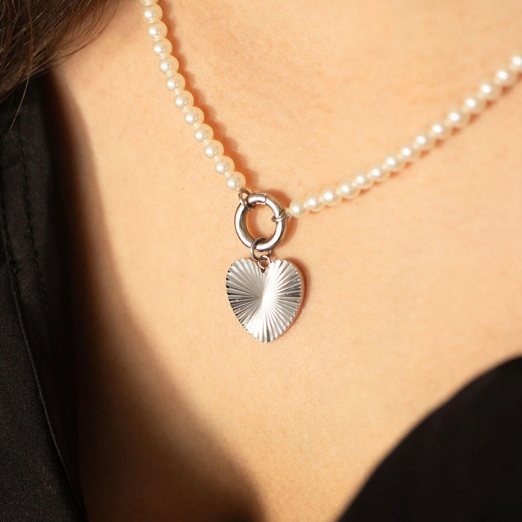 Sunburst Heart Charm