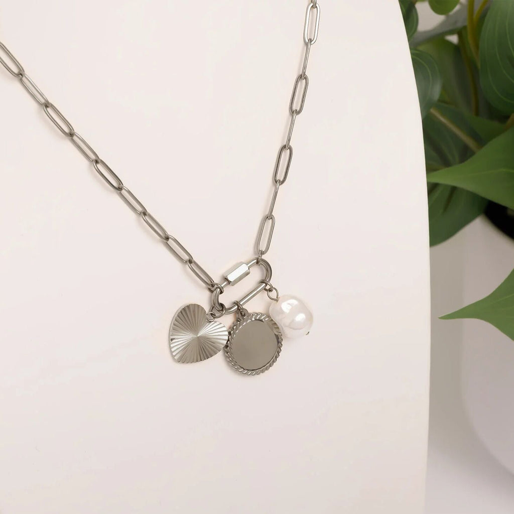 Sunburst Heart Charm