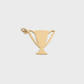Gold trophy-shaped pendant on a light gray background
