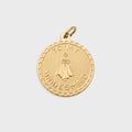 Gold pendant with 'To My Bridesmaid' text on a light gray background