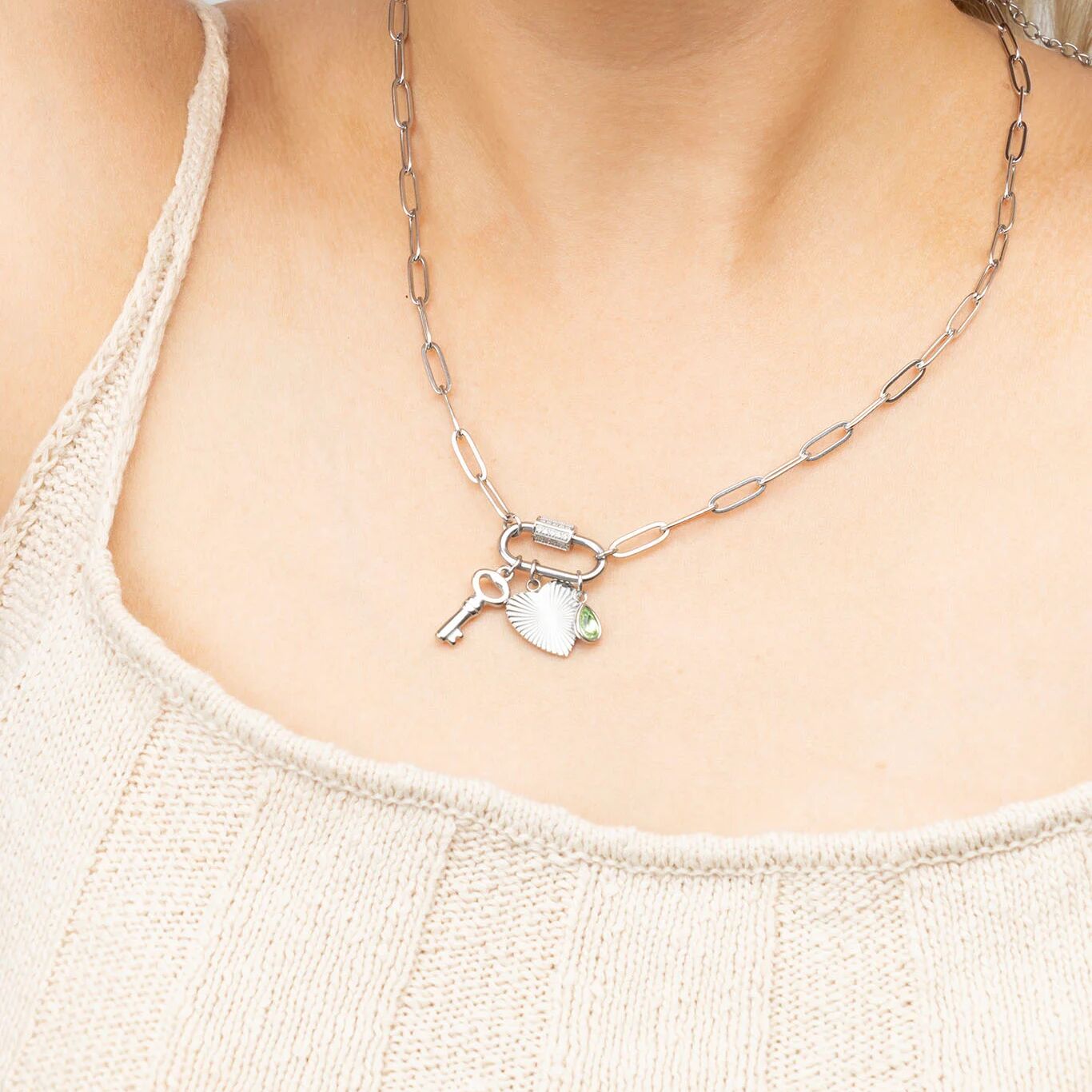 Key Charm- silver model 