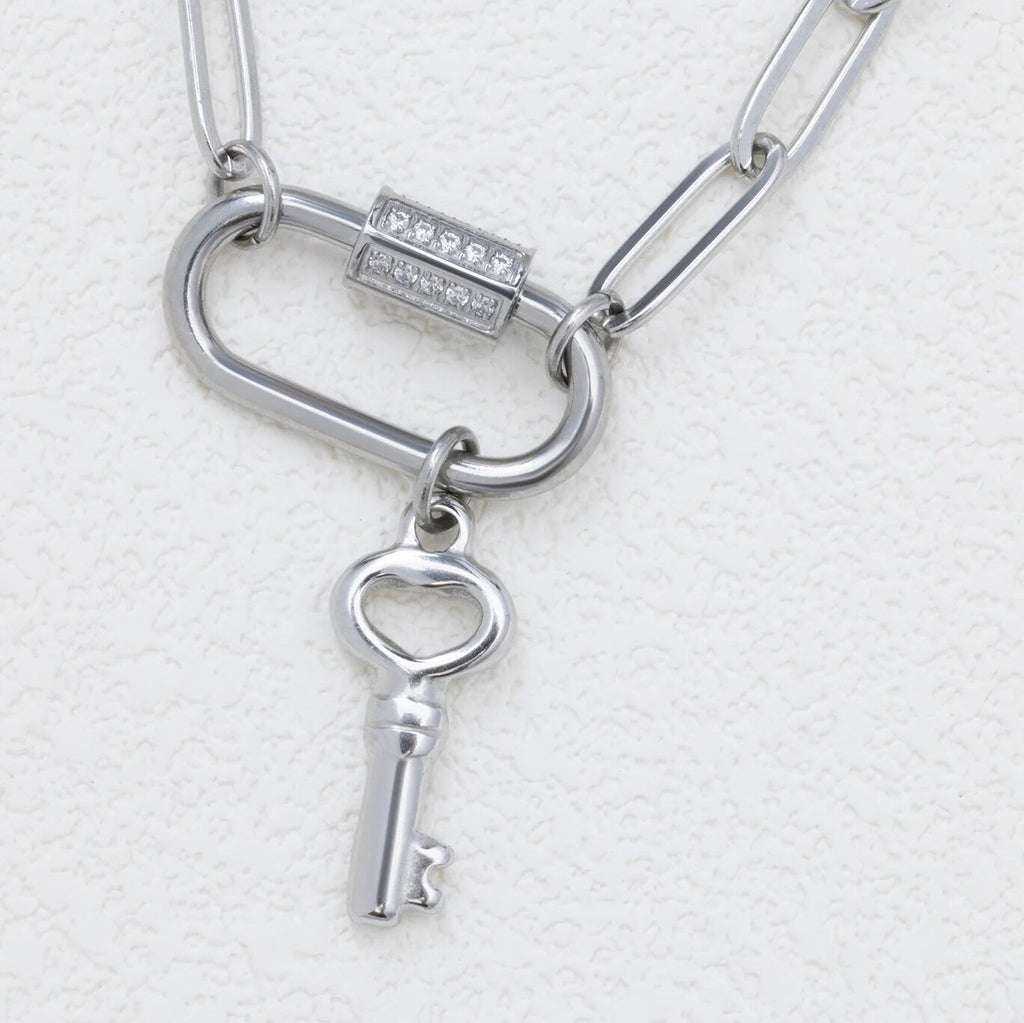 Key Charm- silver studio 