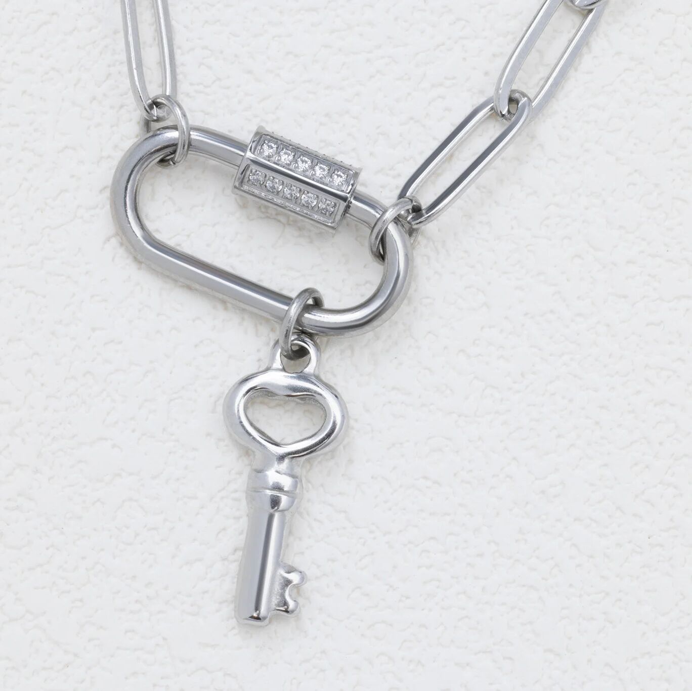 Key Charm- silver studio 