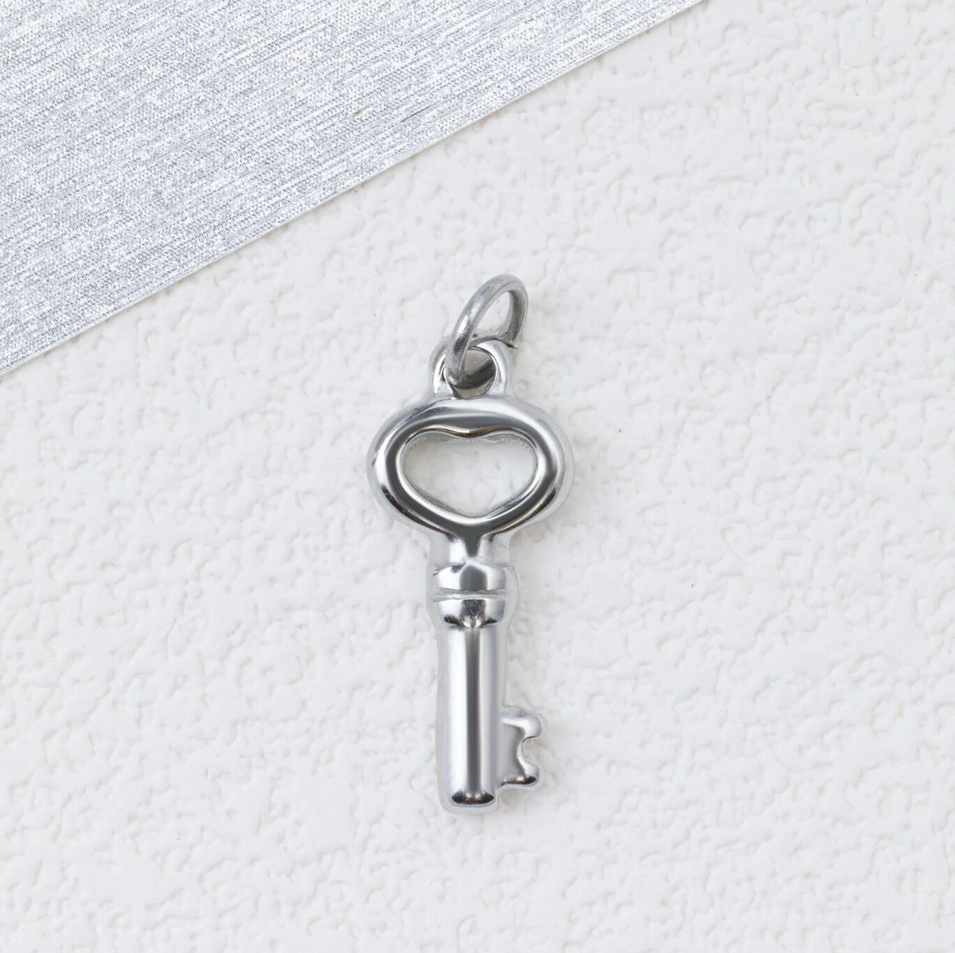 Key Charm- silver studio 