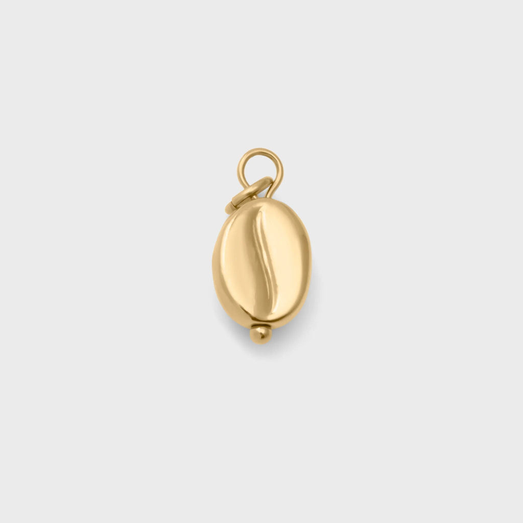 Coffee Bean Charm- gold main