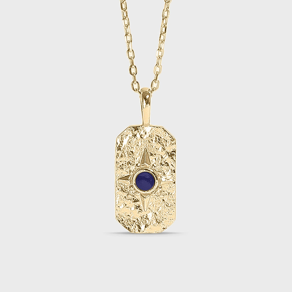 14K Gold Plated Compass Star Necklace