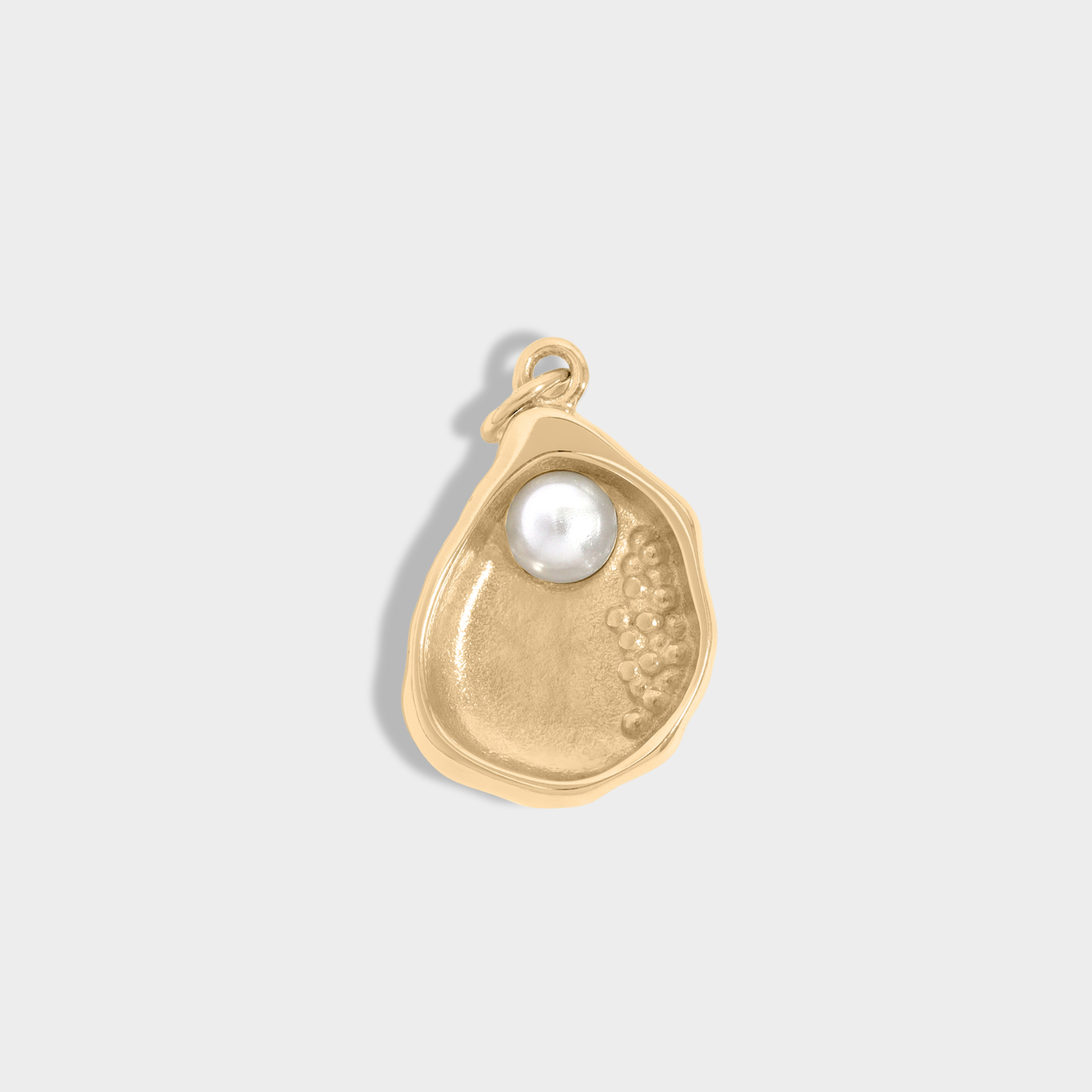 Pearl in Oyster Shell Charm