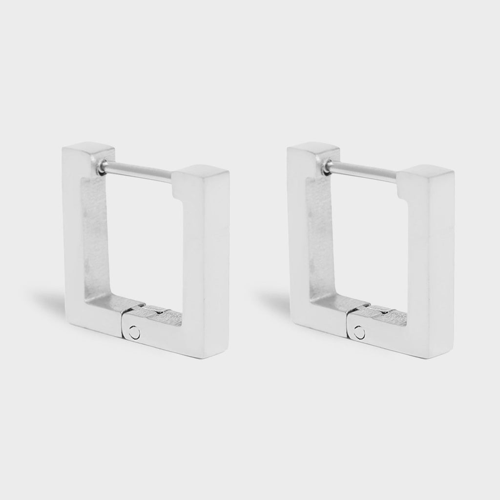 Square Huggie Earrings