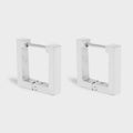 Square Huggie Earrings